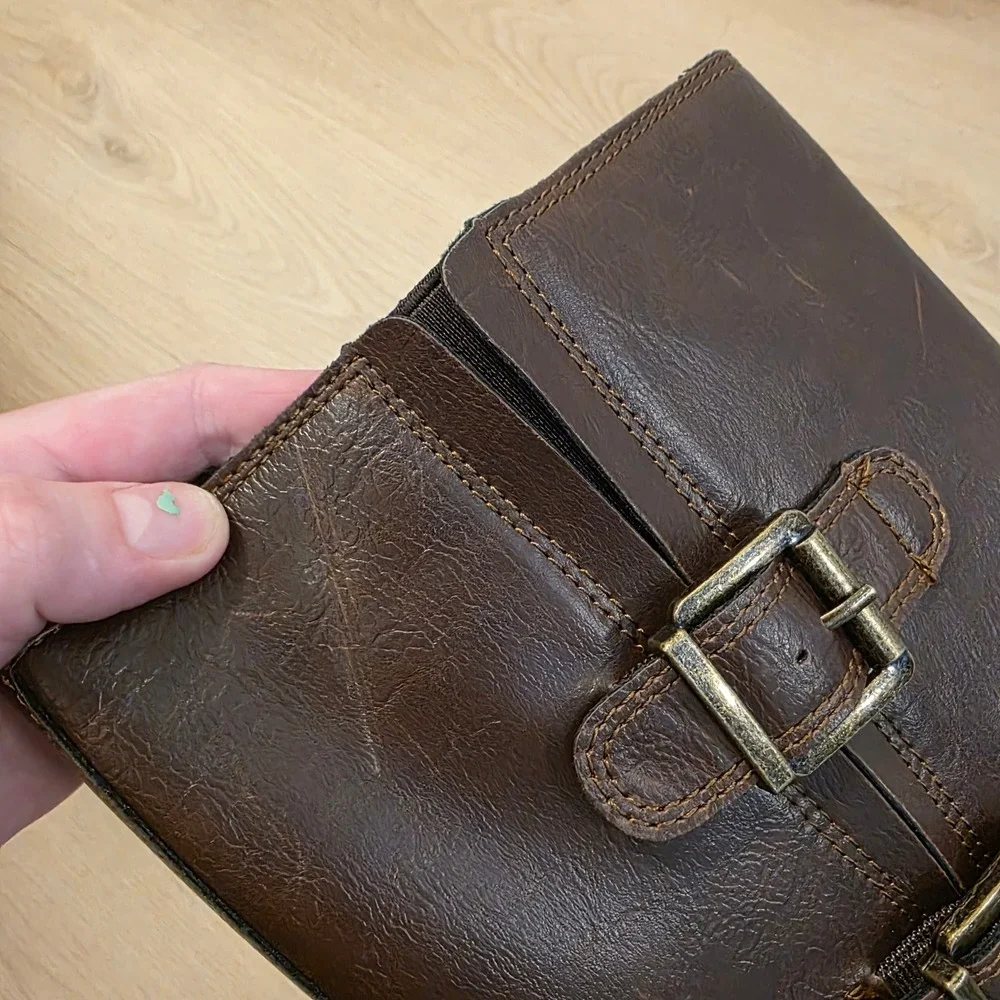 B.O.C. Born Concept Brown Tall Riding Boots Buckle Equestrian Outdoor Size 7.5M - Picture 4 of 5